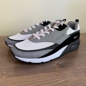 Fubu Men’s 11 Grey White Low Top Athletic‎ Work Out Gym Tennis Shoes Sneakers